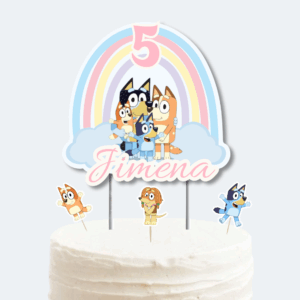 Cake Topper de Bluey decoracion de tortas