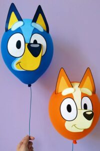 decoración de cumple de Bluey