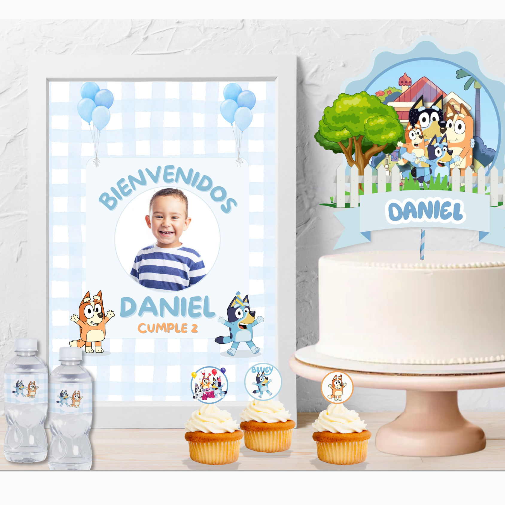 Ideas para decoración de cumple de Bluey