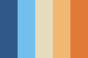 paleta de colores de fiesta de Bluey