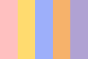 paleta de colores de fiesta de Bluey Girl